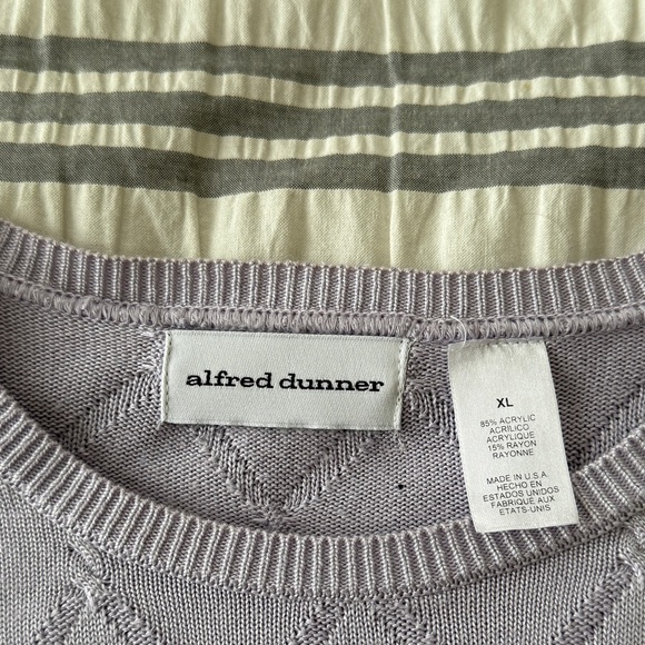 VTG 90s Alfred Dunner Lilac Crewneck short-sleeve shirt Women’s Sz XL - Picture 3 of 6